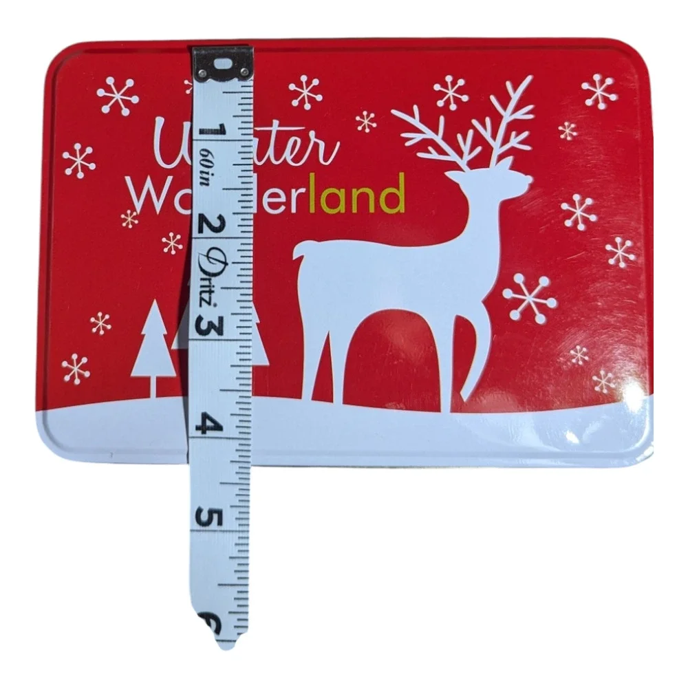 Winter Wonderland-40 Piece Deluxe Gift Tag Set (New) and Decorative Tin (used)